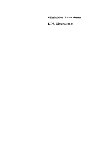 DDR-Dissertationen: Promotionspraxis und Geheimhaltung von Doktorarbeiten im SED-Staat