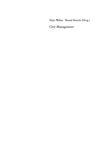 City-Management: Städteplanung zwischen Globalisierung und Virtualität