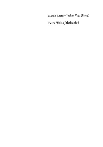 Peter Weiss Jahrbuch 6