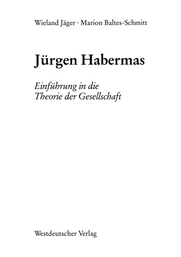 Jürgen Habermas: Einführung in die Theorie der Gesellschaft