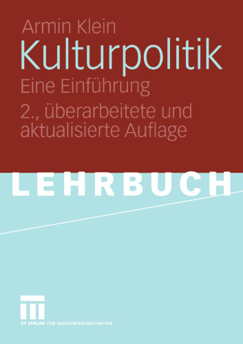 Kulturpolitik: Eine Einführung