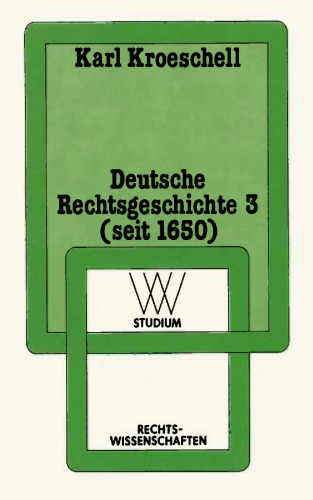 Deutsche Rechtsgeschichte 3