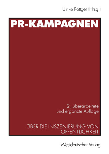 PR-Kampagnen: Über die Inszenierung von Öffentlichkeit