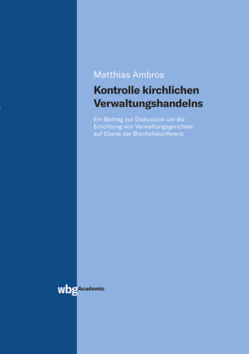 Kontrolle kirchlichen Verwaltungshandelns