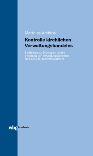 Kontrolle kirchlichen Verwaltungshandelns