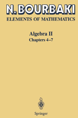 Elements of Mathematics: Algebra II: Chapters 4-7