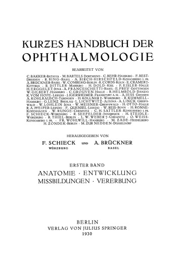 Anatomie · Entwicklung · Missbildungen · Vererbung