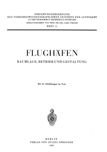 Flughäfen: Raumlage, Betrieb und Gestaltung