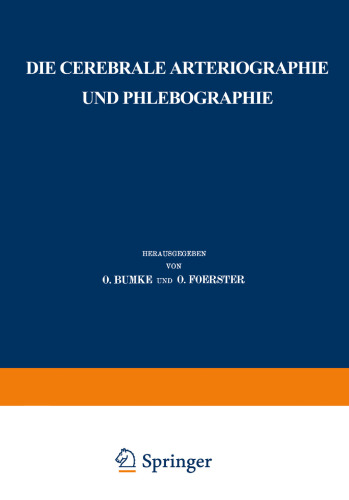 Die cerebrale Arteriographie und Phlebographie