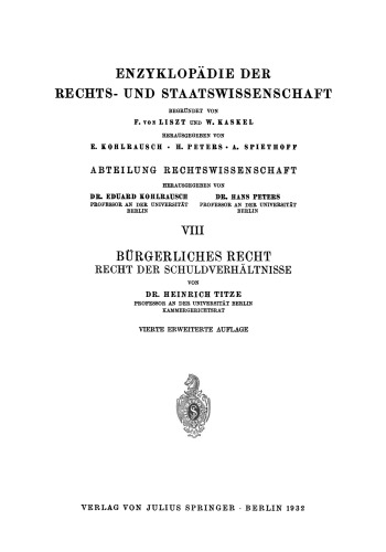 Bürgerliches Recht: Recht der Schuldverhältnisse