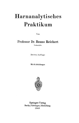 Harnanalytisches Praktikum
