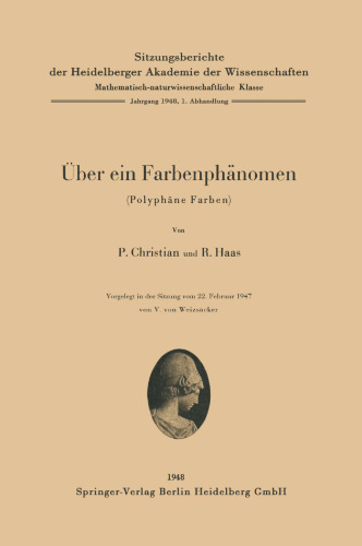Über ein Farbenphänomen: Polyphäne Farben