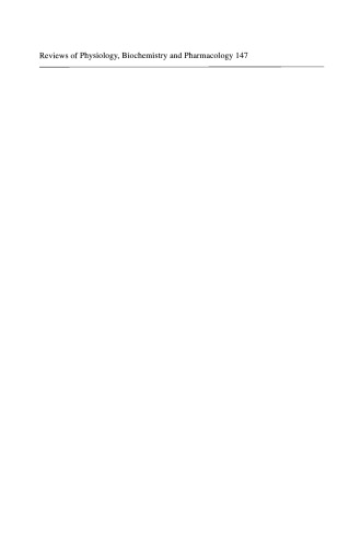 Reviews of Physiology, Biochemistry and Pharmacology