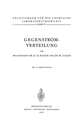 Gegenstrom-Verteilung