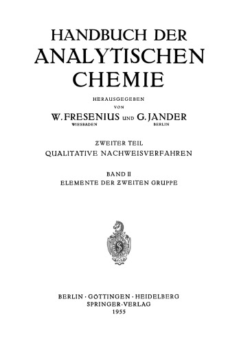 Elemente der Ƶweiten Gruppe: Beryllium · Magnesium · Calcium Strontium · Barium · Ƶink Cadmium · Quecksilber