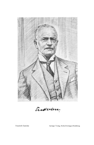 Eugen Enderlen 1863—1963