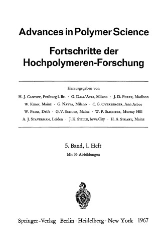 Fortschritte der Hochpolymeren-Forschung