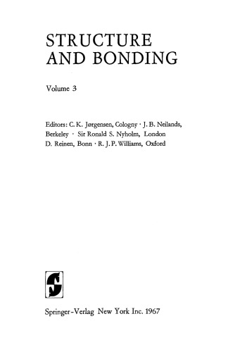 Structure and Bonding