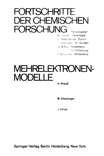 Mehrelektronen-Modelle