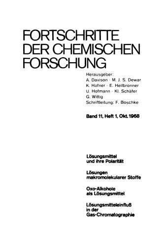 Lösungen und Lösungsmittel