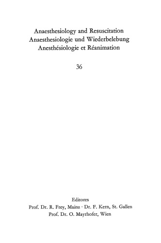 Anaesthesie und Nierenfunktion