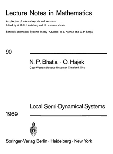 Local Semi-Dynamical Systems