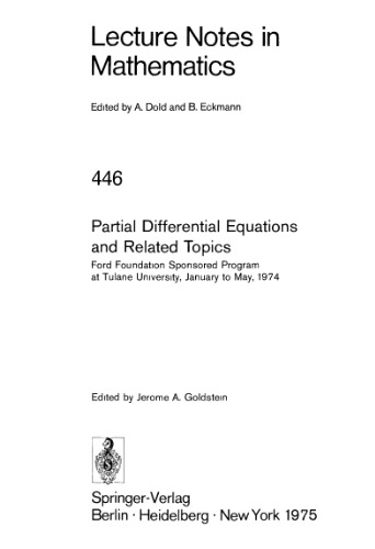 Partial Differential Equations and Related Topics