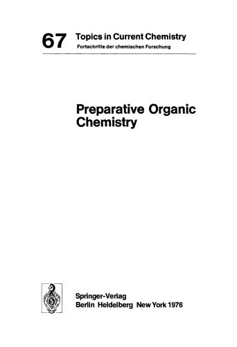 Preparative Organic Chemistry