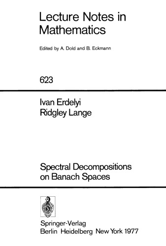 Spectral Decompositions on Banach Spaces