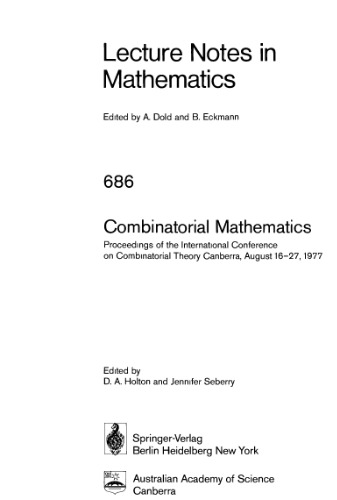 Combinatorial Mathematics
