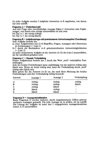 Examens-Fragen Anatomie: Zum Gegenstandskatalog