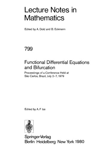 Functional Differential Equations and Bifurcation