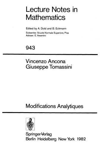 Modifications Analytiques