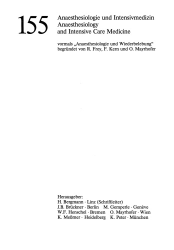 Vagaler Herztonus und Herzfrequenz unter dem Einfluß von Injektionsanaesthetika: Eine Studie an narkotisierten Katzen