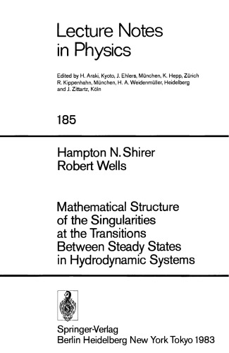 Mathematical Structure of the Singularities at the Transitions Between Steady States in Hydrodynamic Systems