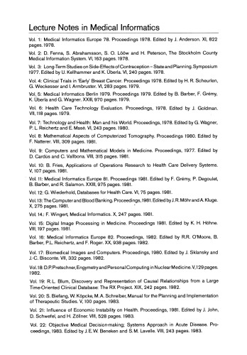 Medical Informatics Europe 84: Proceedings, Brussels, Belgium September 10–13, 1984