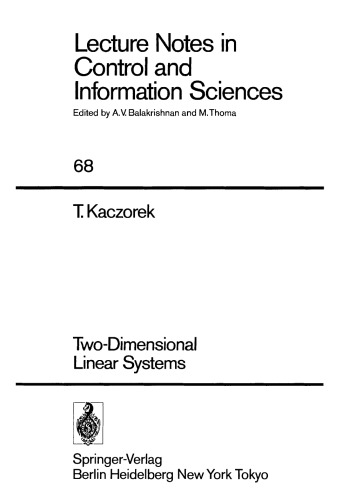Two-Dimensional Linear Systems