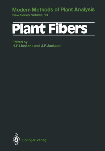 Modern Methods of Plant Analysis, Volume 1: Cell Components