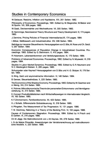 Anwendungen der Variationsrechnung auf makroökonomische Modelle