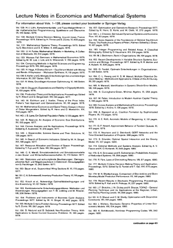 Toward Interactive and Intelligent Decision Support Systems: Volume 1 Proceedings of the Seventh International Conference on Multiple Criteria Decision Making, Held at Kyoto, Japan, August 18–22, 1986