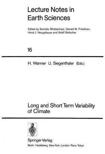 Long and Short Term Variability of Climate