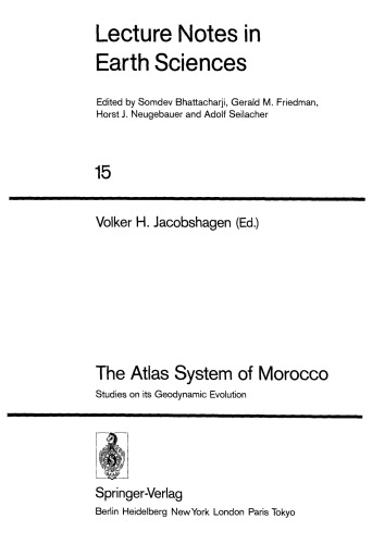 The Atlas System of Morocco: Studies on its Geodynamic Evolution