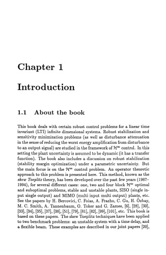 Robust Control of Infinite Dimensional Systems: Frequency Domain Methods