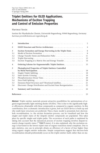 Transition Metal and Rare Earth Compounds: Excited States, Transitions, Interactions III