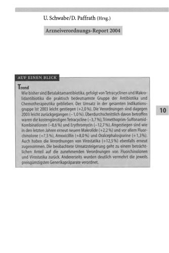 Arzneiverordnungs-Report 2004: Aktuelle Daten, Kosten, Trends und Kommentare