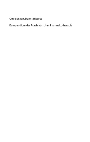 Kompendium der Psychiatrischen Pharmakotherapie