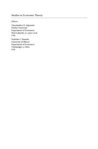 Essays in Dynamic General Equilibrium Theory: Festschrift for David Cass