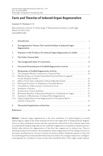 Regenerative Medicine I: Theories, Models and Methods