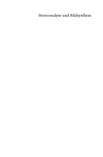 Stereoanalyse und Bildsynthese
