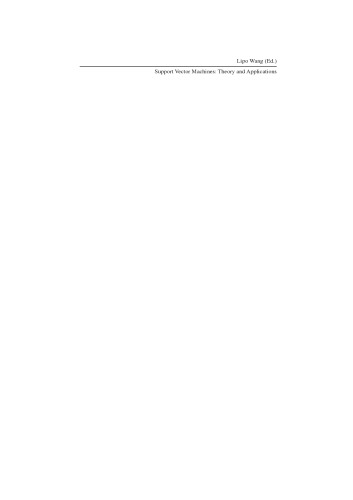 Support Vector Machines: Theory and Applications
